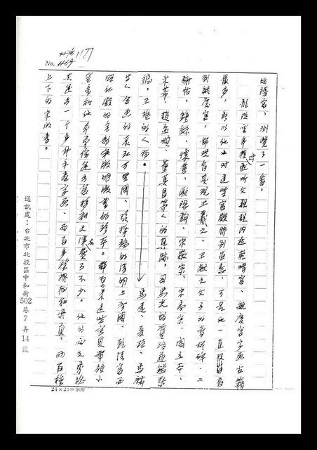 主要名稱：紅塵手稿影本（七）圖檔，第200張，共419張