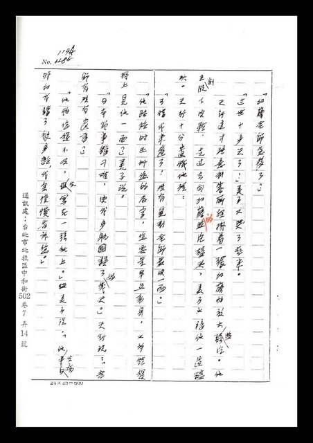 主要名稱：紅塵手稿影本（七）圖檔，第233張，共419張