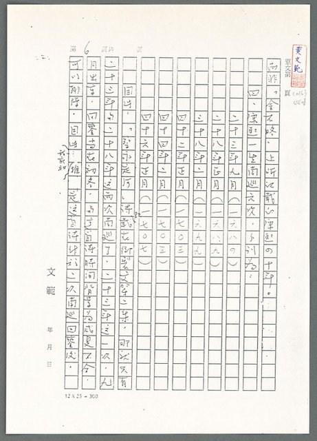 主要名稱：萬古蘆溝橋稿（影本）/劃一題名：萬古蘆溝橋—歷史上的一百二十五位證人圖檔，第90張，共139張