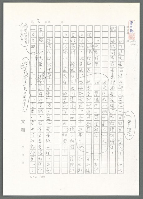 主要名稱：萬古蘆溝橋稿（影本）/劃一題名：萬古蘆溝橋—歷史上的一百二十五位證人圖檔，第95張，共139張