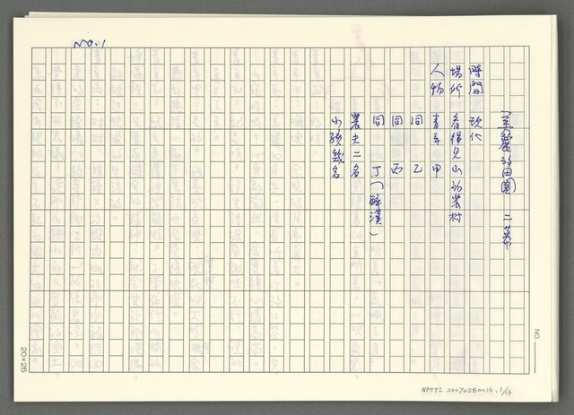 翻譯名稱：龍瑛宗 劇本-美麗的田園二幕圖檔，第3張，共15張