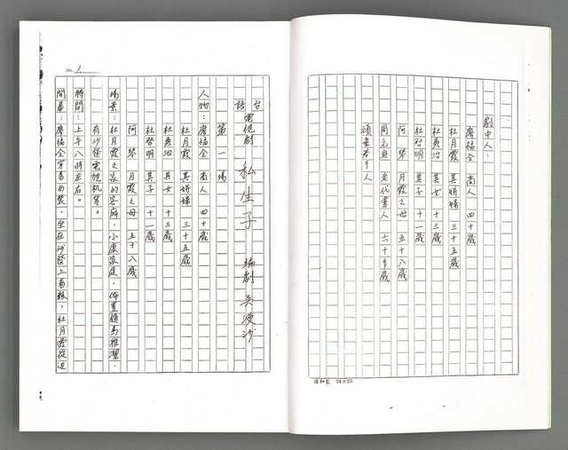 主要名稱：電視劇本（影本）圖檔，第5張，共167張