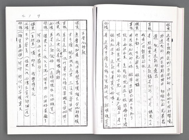 主要名稱：舞台劇本《女性哀歌》上冊（影本）圖檔，第24張，共153張