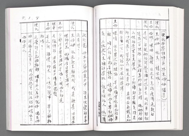 主要名稱：舞台劇本《女性哀歌》上冊（影本）圖檔，第72張，共153張