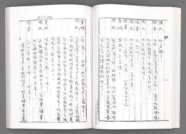 主要名稱：舞台劇本《女性哀歌》上冊（影本）圖檔，第77張，共153張