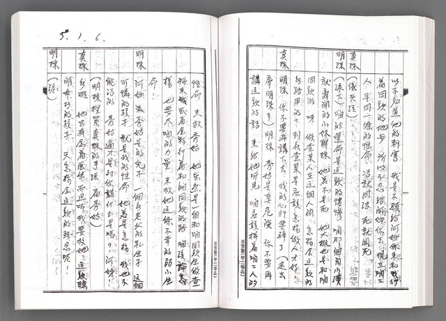 主要名稱：舞台劇本《女性哀歌》上冊（影本）圖檔，第122張，共153張