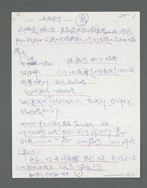 主要名稱：《浪淘沙》手稿草稿圖檔，第195張，共1636張