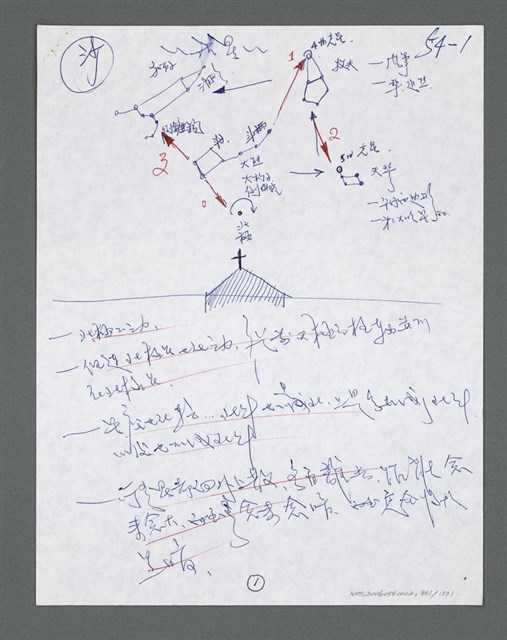 主要名稱：《浪淘沙》手稿草稿圖檔，第962張，共1636張