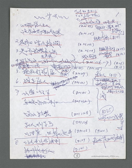 主要名稱：《浪淘沙》手稿草稿圖檔，第978張，共1636張