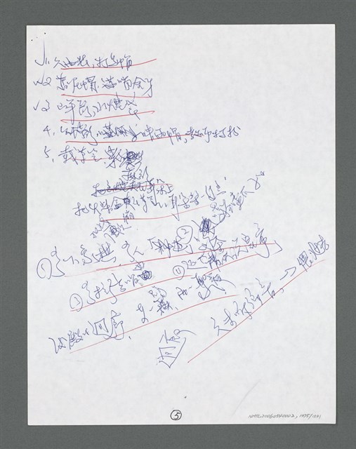 主要名稱：《浪淘沙》手稿草稿圖檔，第1480張，共1636張