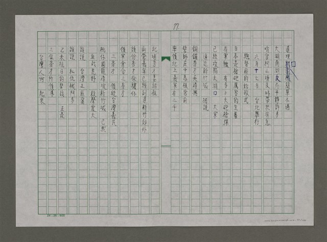主要名稱：台灣，我的母親（謄稿）圖檔，第77張，共130張