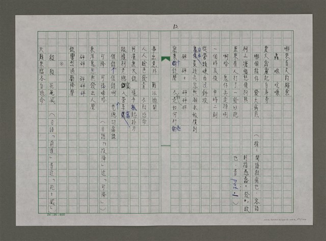 主要名稱：台灣，我的母親（謄稿）圖檔，第83張，共130張