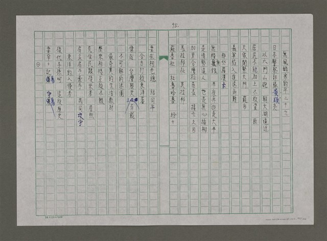 主要名稱：台灣，我的母親（謄稿）圖檔，第95張，共130張
