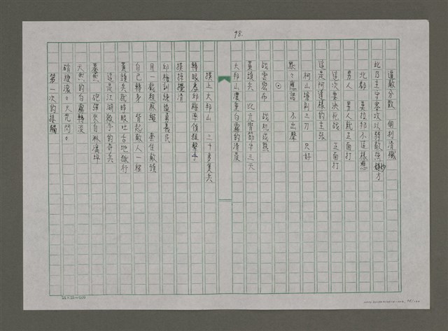 主要名稱：台灣，我的母親（謄稿）圖檔，第98張，共130張