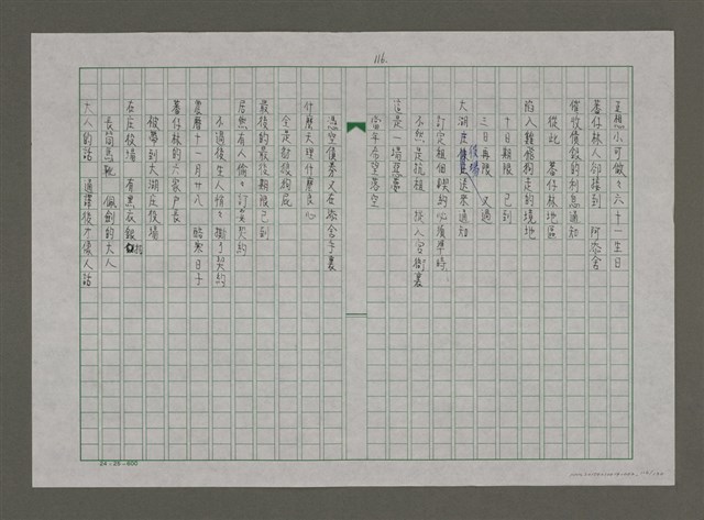 主要名稱：台灣，我的母親（謄稿）圖檔，第116張，共130張