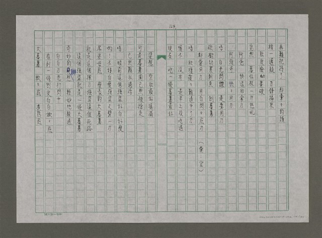 主要名稱：台灣，我的母親（謄稿）圖檔，第124張，共130張