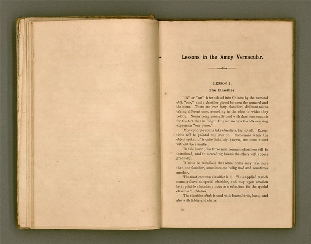 主要名稱：LESSONS IN THE AMOY VERNACULAR/其他-其他名稱：學習廈門白話圖檔，第11張，共147張