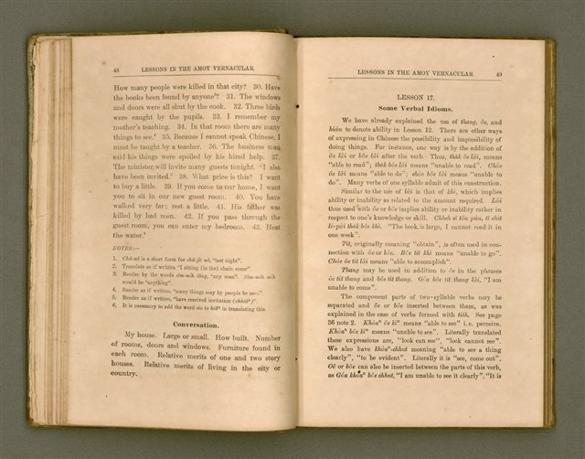 主要名稱：LESSONS IN THE AMOY VERNACULAR/其他-其他名稱：學習廈門白話圖檔，第35張，共147張