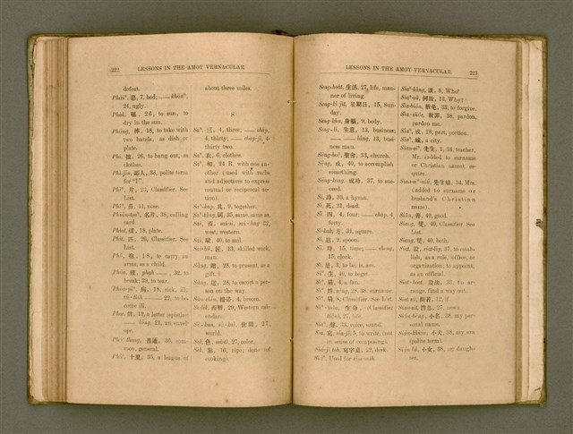 主要名稱：LESSONS IN THE AMOY VERNACULAR/其他-其他名稱：學習廈門白話圖檔，第122張，共147張