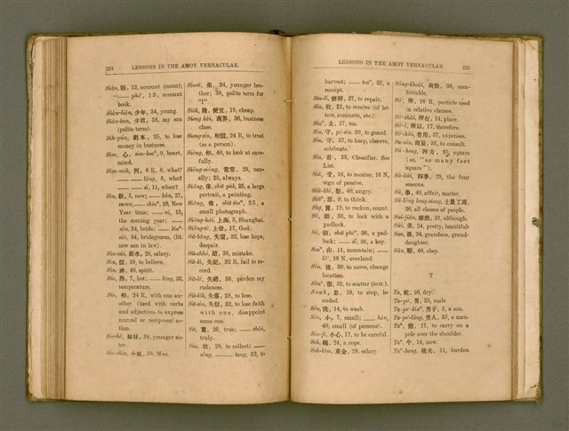 主要名稱：LESSONS IN THE AMOY VERNACULAR/其他-其他名稱：學習廈門白話圖檔，第123張，共147張