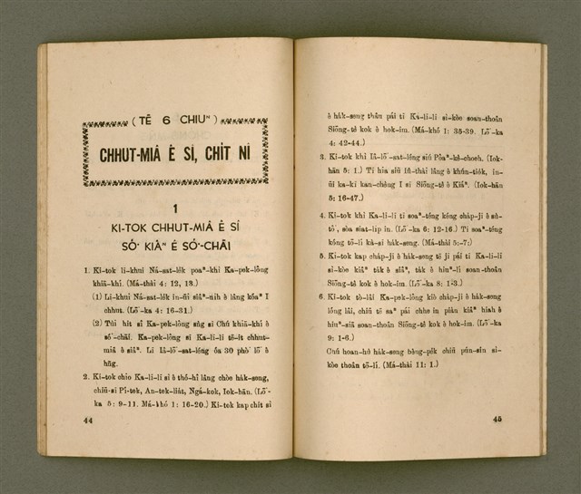 主要名稱：SÙ HOK-IM TOĀN Ê GIÁN-KIÙ/其他-其他名稱：四福音傳ê研究圖檔，第27張，共48張