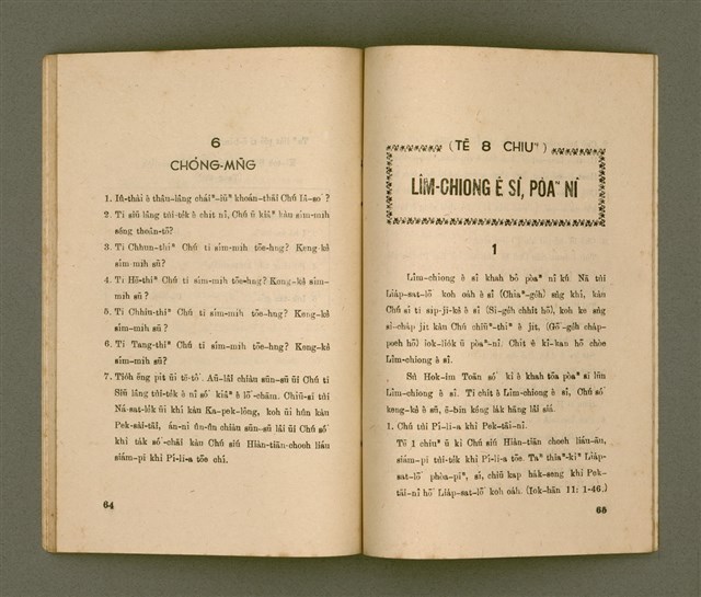 主要名稱：SÙ HOK-IM TOĀN Ê GIÁN-KIÙ/其他-其他名稱：四福音傳ê研究圖檔，第37張，共48張