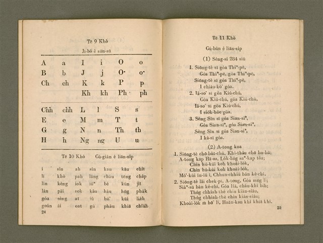 主要名稱：白話字母簡明課本/其他-其他名稱：Pe̍h-ōe Jī-bó Kán-bêng Khò-pún圖檔，第15張，共22張