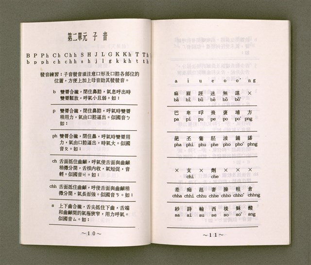 主要名稱：母語字音課本/其他-其他名稱：Bó-gí Jī-im Khò-pún圖檔，第8張，共35張