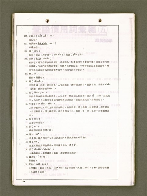 主要名稱：無題名：台語聲調與變音（影本）/其他-其他名稱：無題名：Tâi-gí siaⁿ-tiāu kap piàn-tiāu圖檔，第21張，共79張