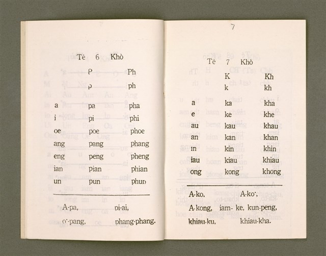 主要名稱：白話字實用教科書/其他-其他名稱：Pe̍h-ōe-jī Si̍t-iōng Kàu-kho-su圖檔，第6張，共16張