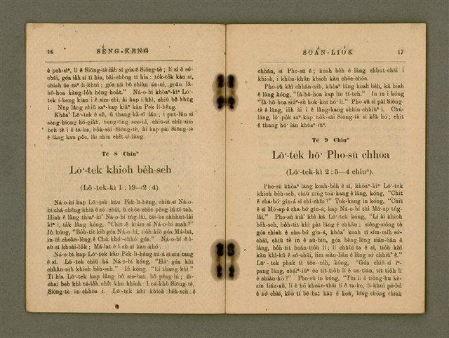 主要名稱：SÈNG-KENG SOÁN LIO̍K  TĒ JĪ PÚN/其他-其他名稱：聖經選錄  第二本圖檔，第13張，共87張