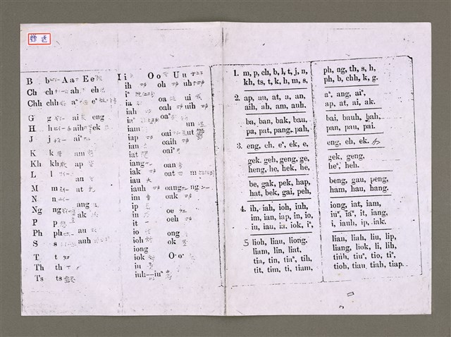 主要名稱：無題名：羅馬字-漢字-中文意思對照表（影本）/其他-其他名稱：無題名：Lô-má-j, hàn-jī,  tiong-bûn ì-sù tùi-chiàu-pió圖檔，第11張，共11張