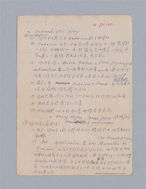主要名稱：第一編現代戲劇的幾種類型/劃一題名：現代戲劇授課筆記圖檔，第32張，共110張