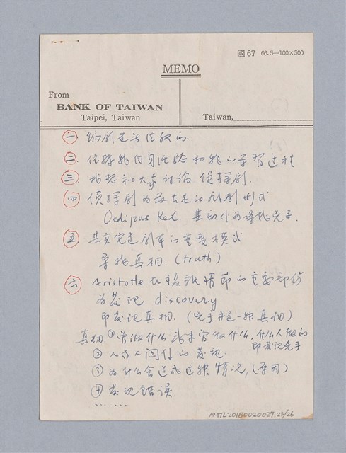 主要名稱：戲劇創作研習教材圖檔，第23張，共26張