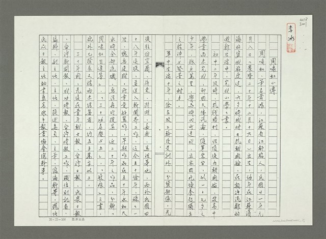 主要名稱：周嘯虹小傳（影本）圖檔，第2張，共2張