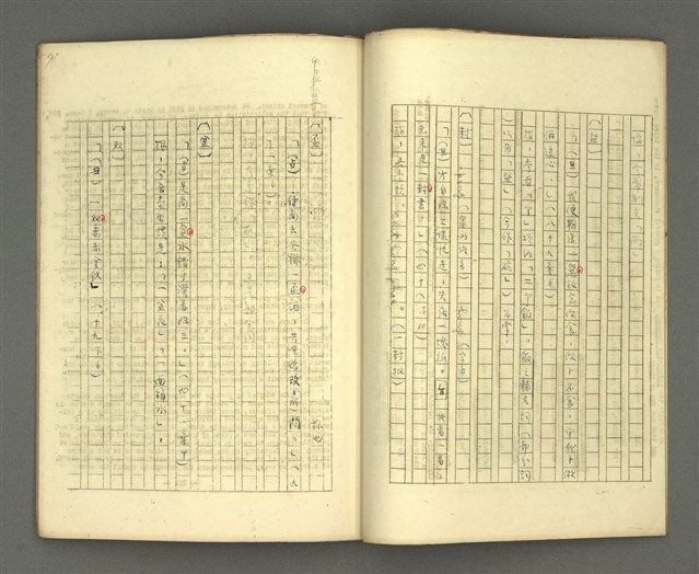 主要名稱：〈明嘉靖刊荔鏡記戲文分類詞彙〉手稿 一、單位名稱（輔名詞、量詞）圖檔，第9張，共22張