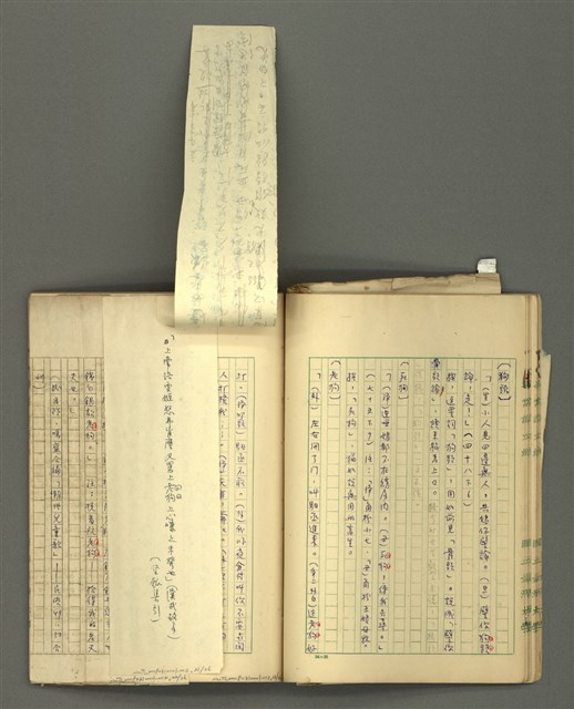 主要名稱：〈明嘉靖刊荔鏡記戲文分類詞彙〉手稿－五、荔鏡記戲文中之詈詞、誓詞、詛詞圖檔，第24張，共42張