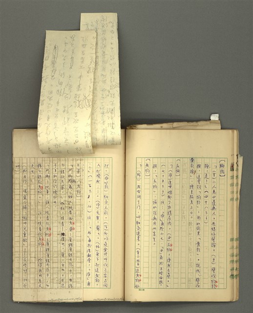 主要名稱：〈明嘉靖刊荔鏡記戲文分類詞彙〉手稿－五、荔鏡記戲文中之詈詞、誓詞、詛詞圖檔，第25張，共42張