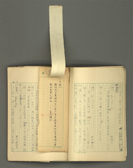 主要名稱：〈明嘉靖刊荔鏡記戲文分類詞彙〉手稿－六、形容詞、狀詞圖檔，第8張，共56張