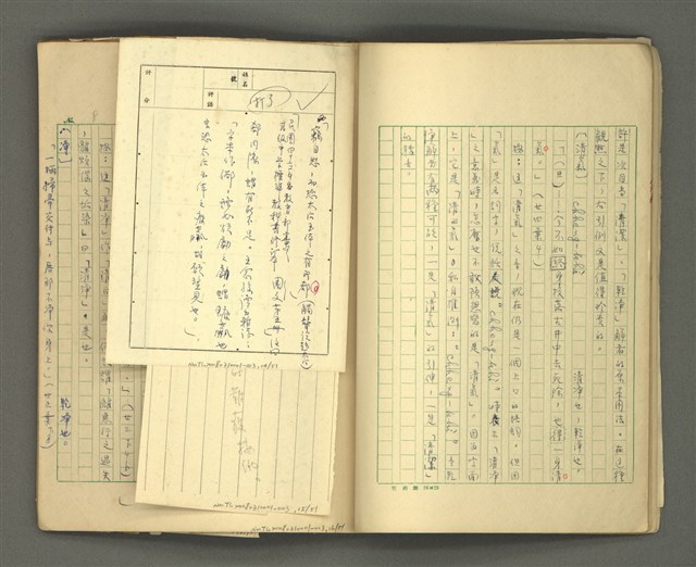 主要名稱：〈明嘉靖刊荔鏡記戲文分類詞彙〉手稿－六、形容詞、狀詞圖檔，第15張，共56張