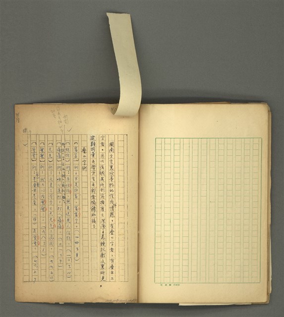 主要名稱：〈明嘉靖刊荔鏡記戲文分類詞彙〉手稿－六、形容詞、狀詞圖檔，第48張，共56張