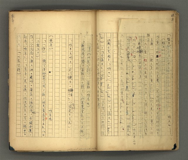 主要名稱：〈明嘉靖刊荔鏡記戲文分類詞彙〉手稿－七、副詞篇圖檔，第15張，共97張