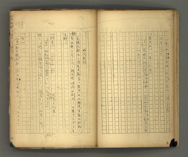 主要名稱：〈明嘉靖刊荔鏡記戲文分類詞彙〉手稿－七、副詞篇圖檔，第17張，共97張