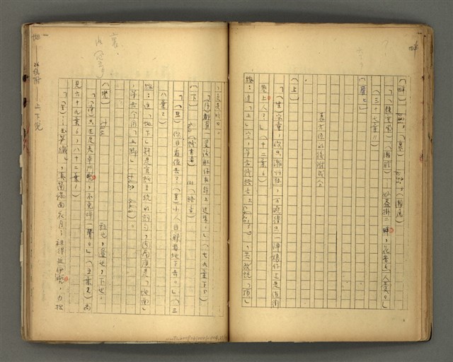 主要名稱：〈明嘉靖刊荔鏡記戲文分類詞彙〉手稿－七、副詞篇圖檔，第38張，共97張