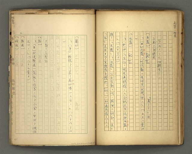 主要名稱：〈明嘉靖刊荔鏡記戲文分類詞彙〉手稿－七、副詞篇圖檔，第51張，共97張