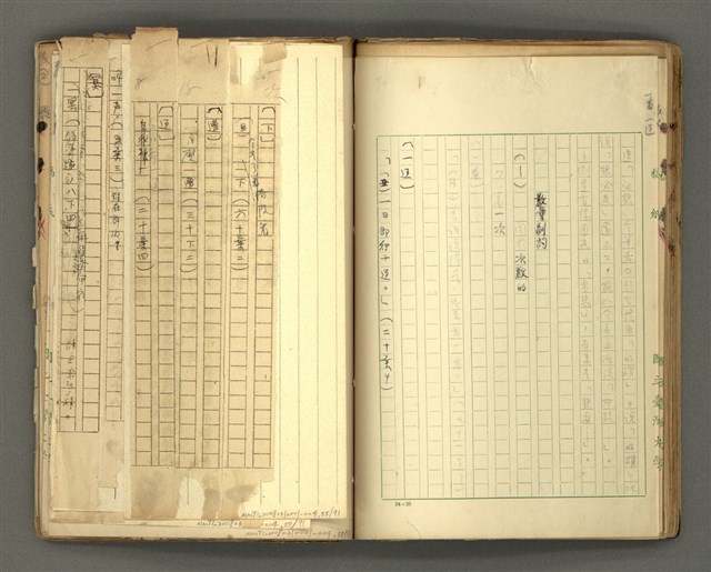 主要名稱：〈明嘉靖刊荔鏡記戲文分類詞彙〉手稿－七、副詞篇圖檔，第56張，共97張