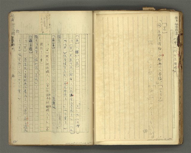 主要名稱：〈明嘉靖刊荔鏡記戲文分類詞彙〉手稿－七、副詞篇圖檔，第76張，共97張