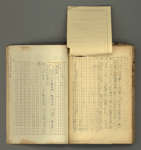 主要名稱：〈明嘉靖刊荔鏡記戲文分類詞彙〉手稿－七、副詞篇圖檔，第82張，共97張