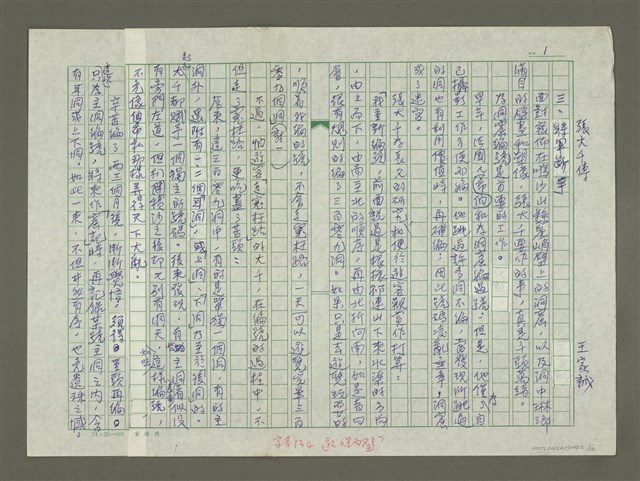 主要名稱：張大千傳：（三）將軍斷手圖檔，第1張，共14張