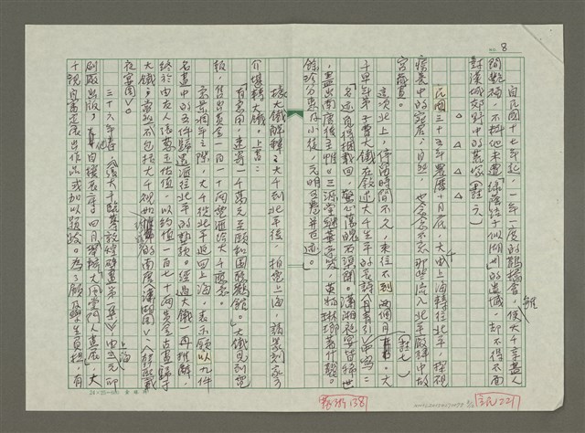 主要名稱：張大千傳：（二八）十六巨鳌戴山走圖檔，第8張，共12張